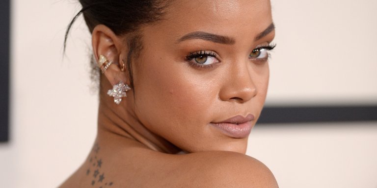 Rihanna gösteriye hazırlanıyor