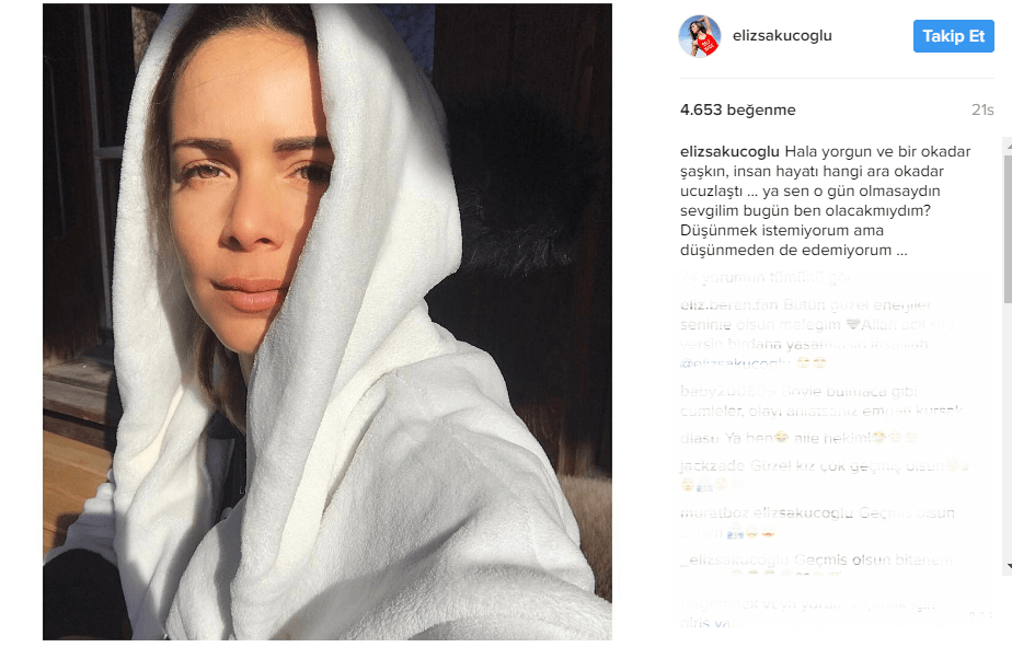 Eliz Sakuçoğlu kaza geçirdi !!!