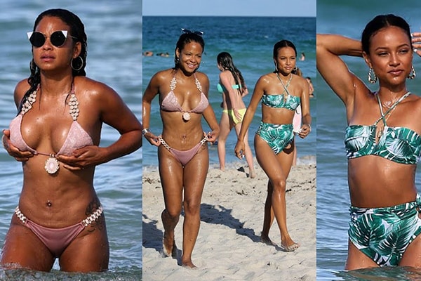 Makyaj Yapmayan Ünlü Yıldız Denize Makyajlı Şekilde Girdi