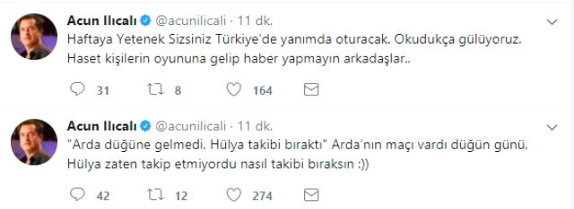 Dostlukları bitti haberlerine Acun'dan uyarı