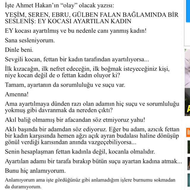 Seren Serengil, Ahmet Hakan'a Çattı