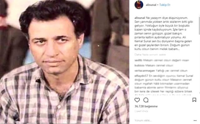 Ali Sunal'dan Babası Kemal Sunal'a Duygusal Mesaj: Benim Melek Babam