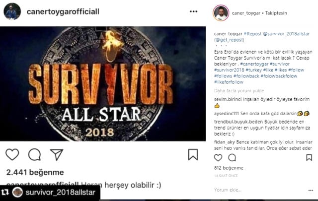 Ünlü Damat Adayı Caner, Survivor'a Mı Gidiyor?