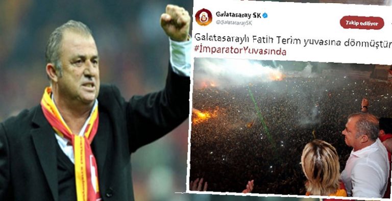 Fatih Terim Galatasaray’a döndü, sosyal medyada rekor kırdı!