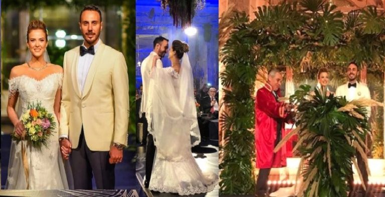 Simge Fıstıkoğlu muhteşem bir düğünle evlendi!