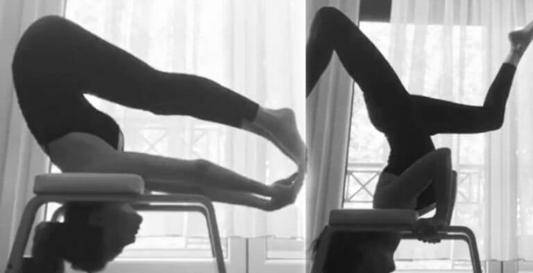 Ünlü oyuncu Mine Tugay yoga videosuyla gündemde