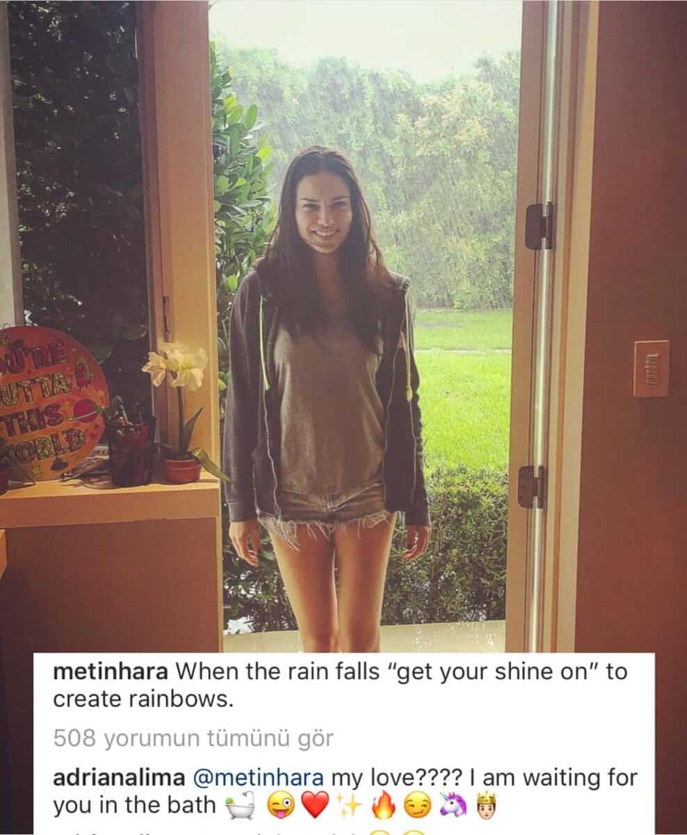 Adriana Lima'nın Metin Hara'ya Cevabı