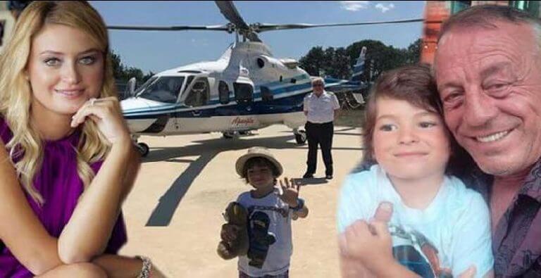 Ali Ağaoğlu 5 yaşındaki oğluna helikopter gönderdi