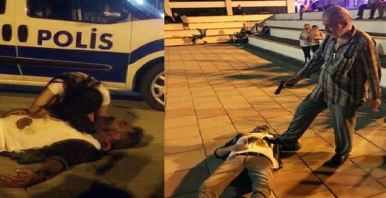 Cinayete müdahale için koştular, sonra oturup izlediler!