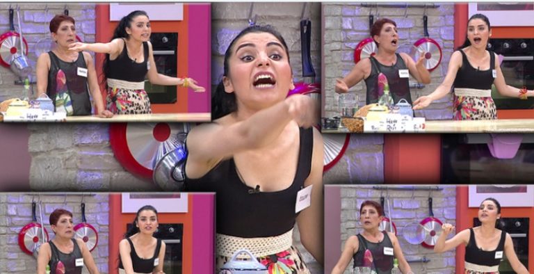 Gelinim Mutfakta yarışmasında gelin çıldırdı!