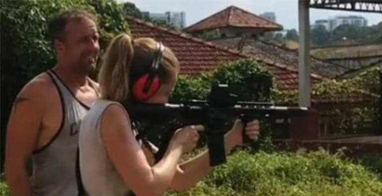 Yasemin Allen silah eğitimi ile hazırlıklarını sürdürüyor