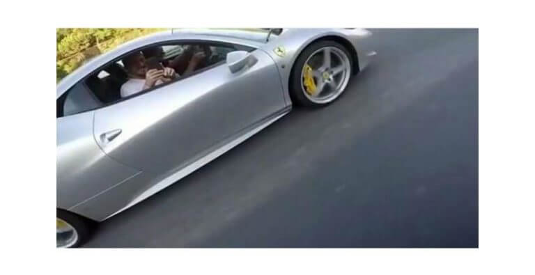 Acul Ilıcalı Ferrarisi ile yakaladı