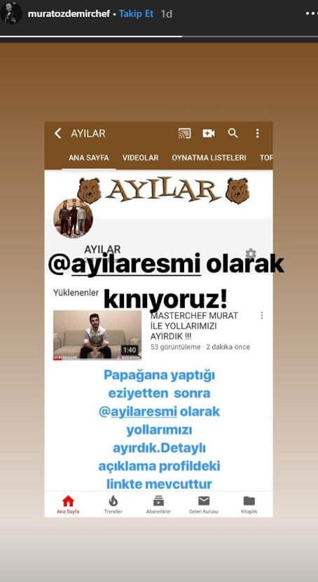 Murat Özdemir'in Instagram Hesabı Hacklendi