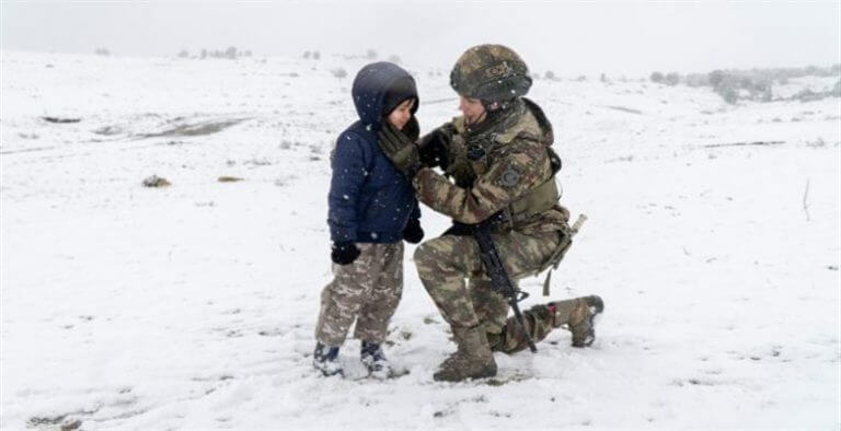 Savaşçı Ekibi Karlı Havada Zor Şartlarda Çekim Yapıyor!