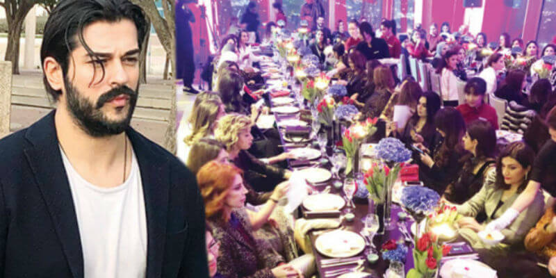Burak Özçivit'in 80 kadınla yemek yemesi tepkide aldı destekte