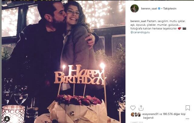Beren Saat, bu fotoğraf haricinde eşi Kenan Doğulu ile olan tüm fotoğraflarını tek hamlede sildi.
