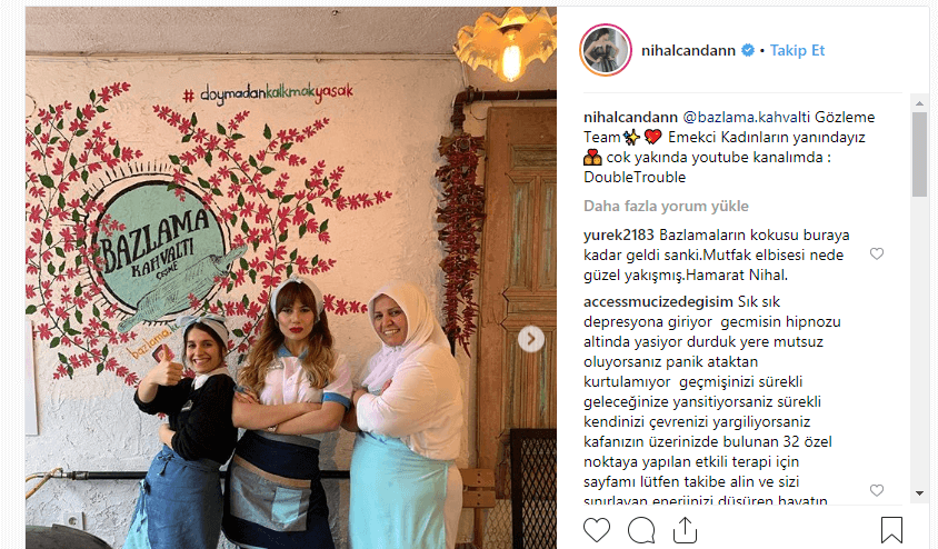 Nihal Candan Çeşme Bazlama Kahvaltı Paylaşımı