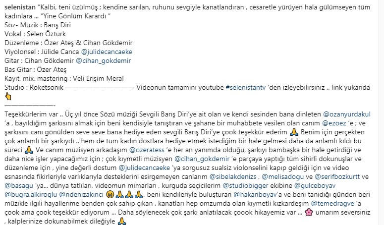 Selen Öztürk Sosyal Medya