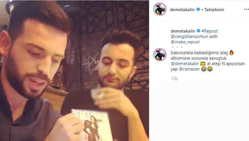 Demet Akalın'dan Sigaraya Özendiren Albüm Paylaşımı