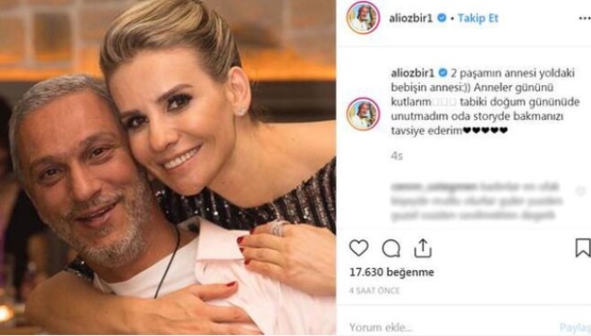 Ali Özbir Esra Erol Hamile Paylaşımı