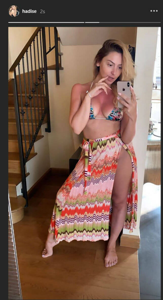 Hadise'nin Bikinili Ve Makyajsız Fotoğrafı Çok Beğenildi