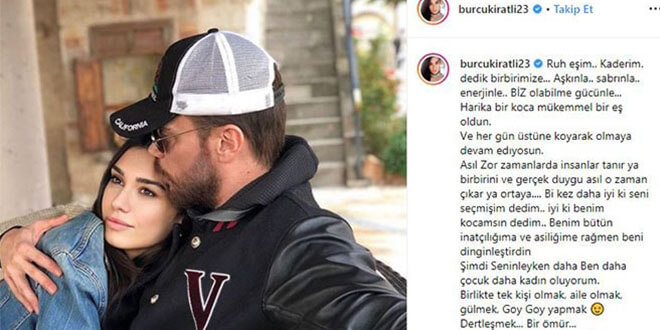 Sinan Akçıl'a Eşinden Romantik Paylaşım