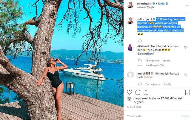 Selin Ciğerci'den Olay Poz!