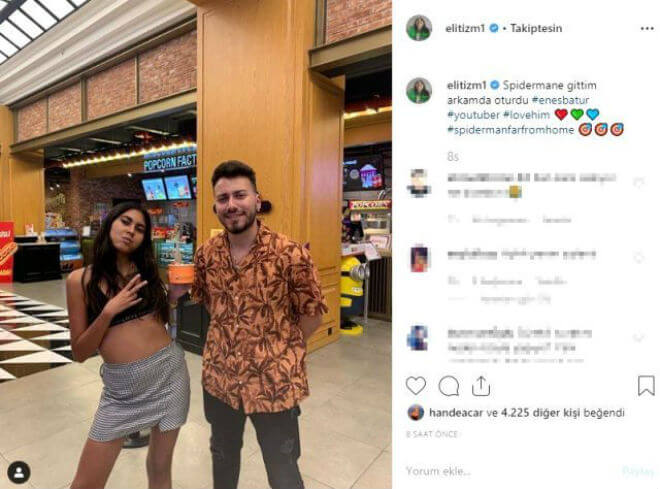 Bahar Candan'ın Enes Batur'la Paylaştığı Fotoğrafı