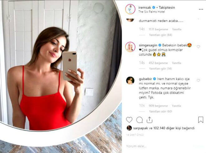 İrem Sak İç Çamaşırsız Fotoğraf Paylaştı Trend Topic Oldu