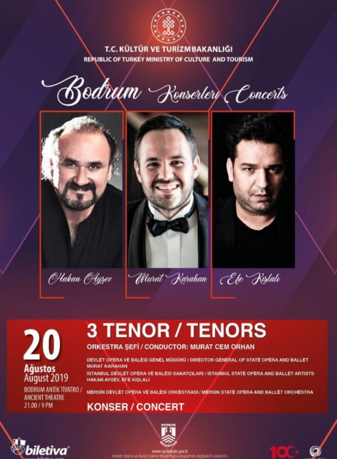 3 Tenor Bodrum Konseri!