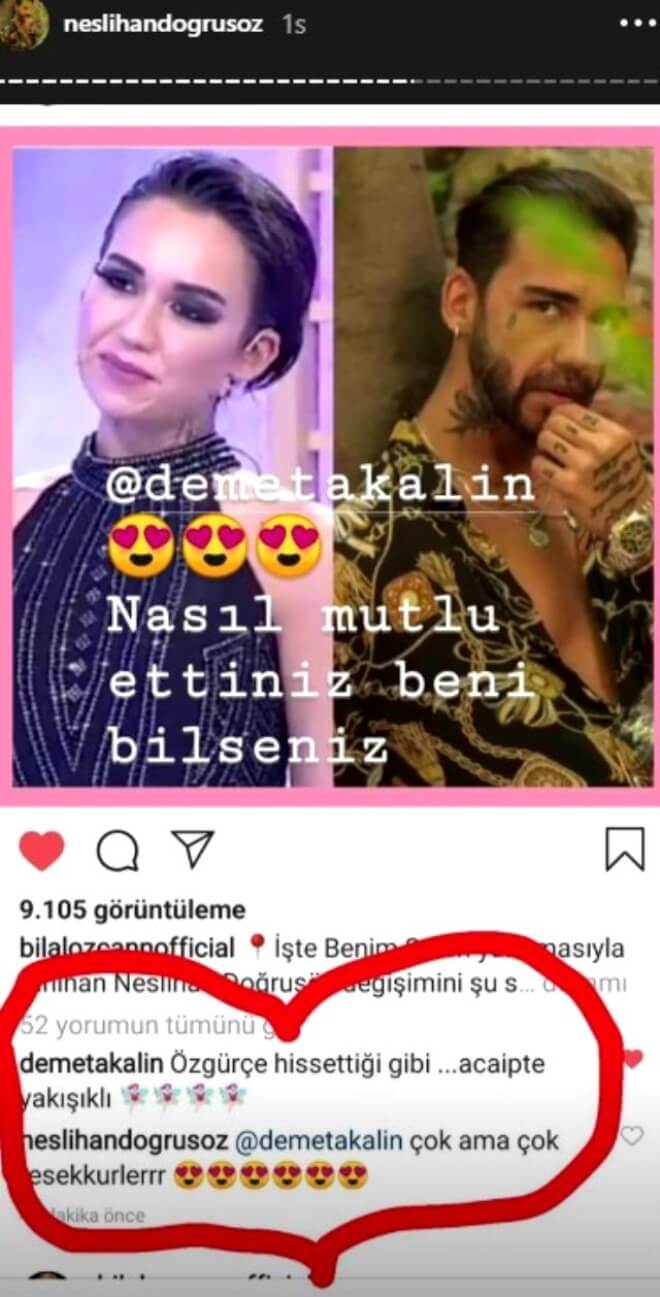 Demet Akalın Doruk Doğrusöz'e Destek Verdi!