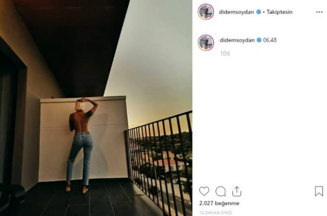 Didem Soydan'dan Üstsüz Paylaşım Sosyal Medyayı Salladı!
