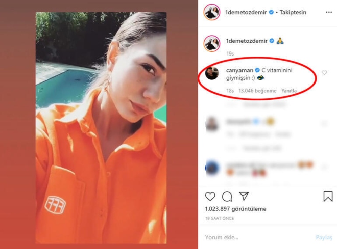 Can Yaman'dan Demet Özdemir Yorumu!