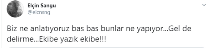 Elçin Sangu'dan Erkan Petekkaya'ya Tepki