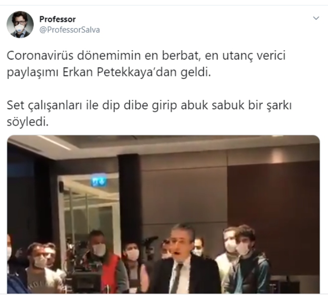 Erkan Petekkaya'ya Tepkiler Büyüyor
