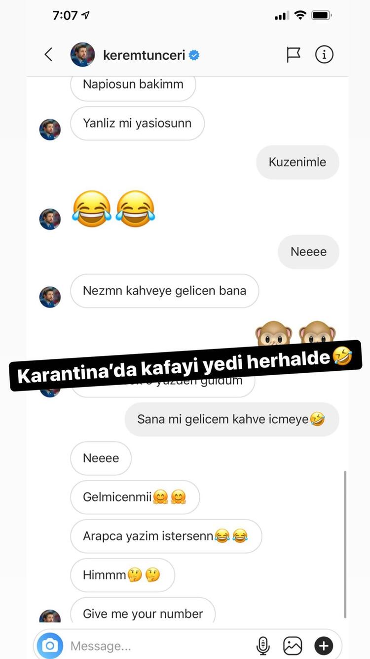 fenomen Beren Güney mesajları paylaştı.