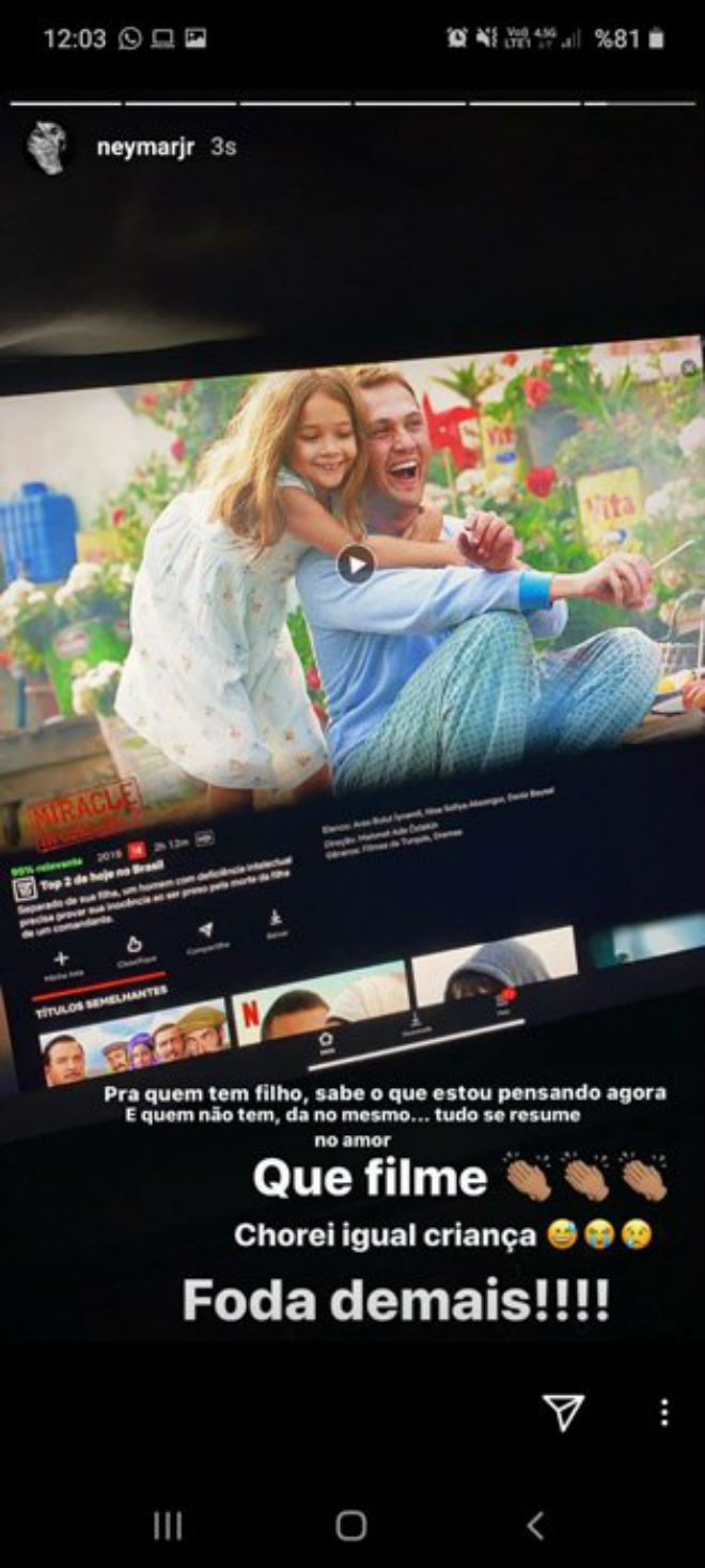 Neymar Aras Bulut İynemli'nin Filmine Övgü Yağdırdı