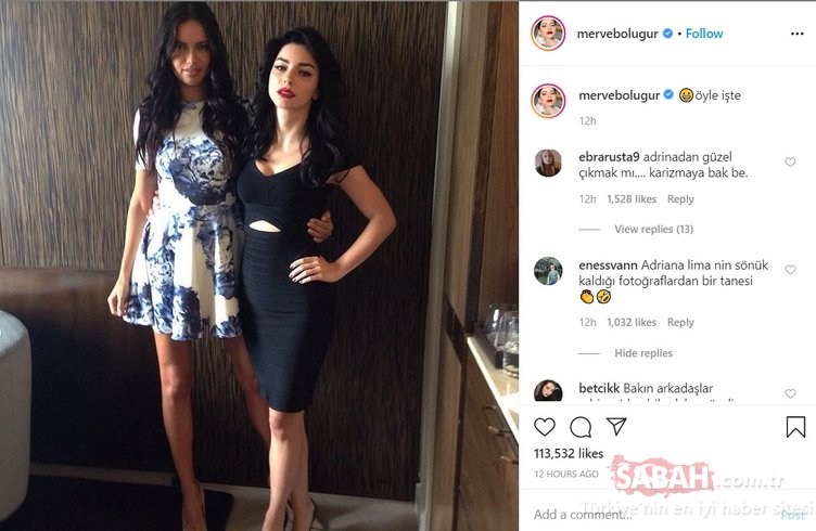 Merve Boluğur'un ve Adriana Lima'dan Daha Güzel Çıktığı O Fotoğrafı