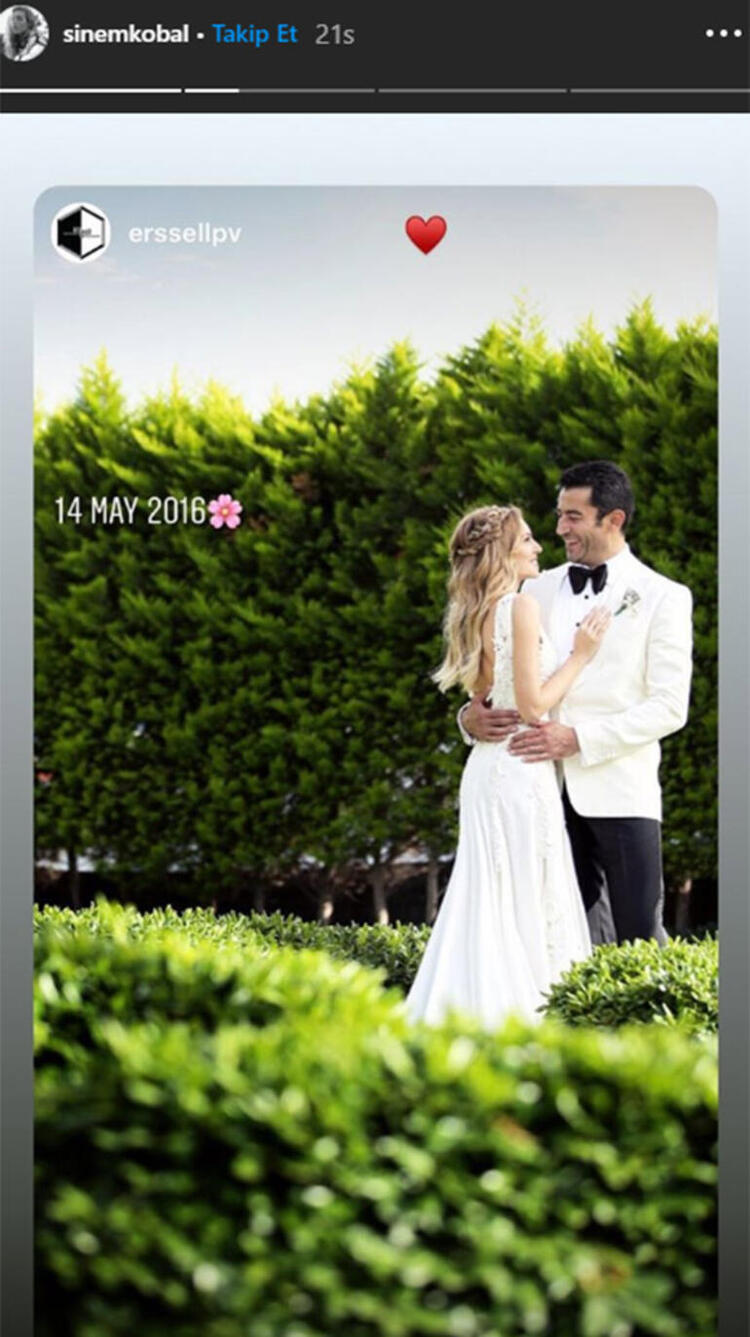 Sinem Kobal, evlilik yıl dönümünü