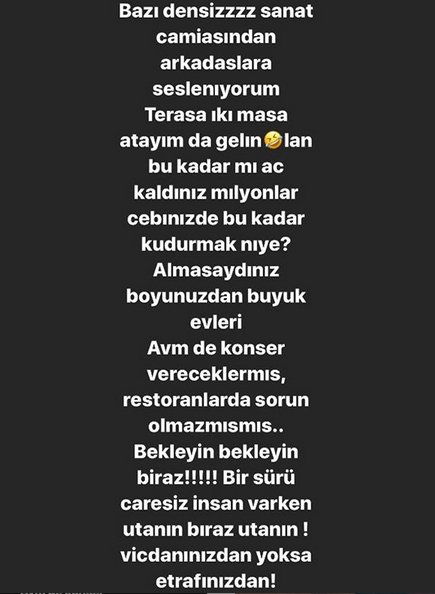 Ben Deniz Normalleşme Hakkında Sert Tepkisi