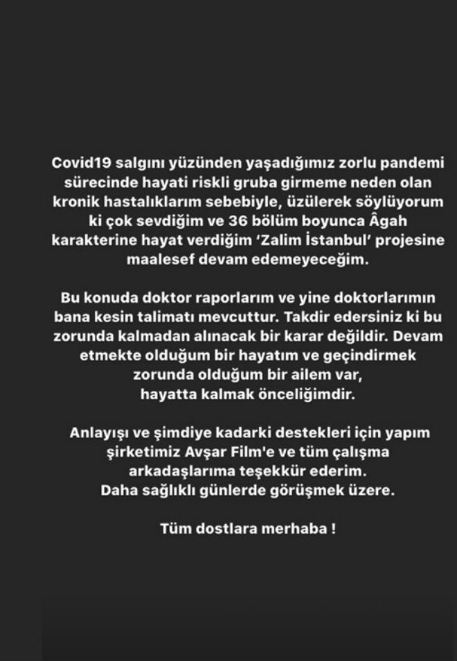 Fikret Kuşkan Diziye Neden Veda Etmek Zorunda Kaldı