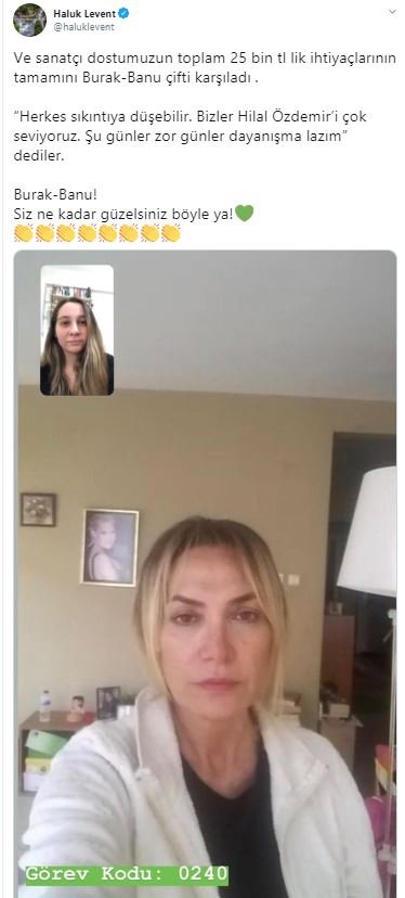 Haluk Levent: “Ve Sanatçı Dostumuza.......