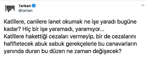 Duygulara Tercüman Olan Tarkan'ın O Pınar Gültekin Paylaşımı