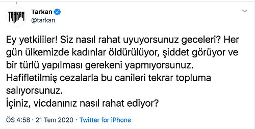 Duygulara Tercüman Olan Tarkan'ın O Pınar Gültekin Paylaşımı