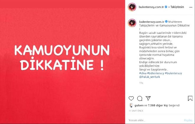 Bülent Ersoy'un O Açıklaması