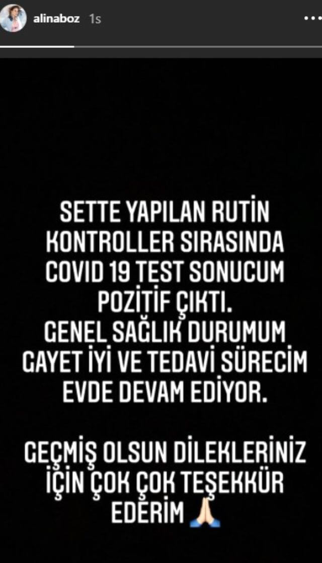 Alina Boz'dan Koronavirüs Açıklaması