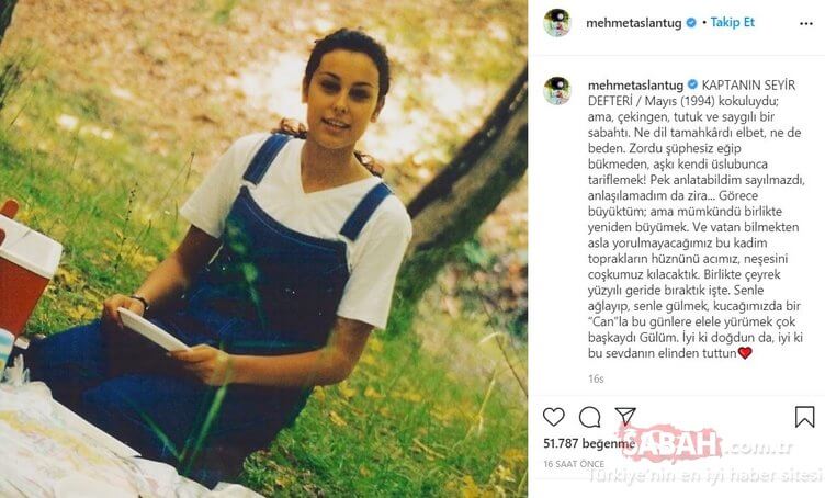 Mehmet Aslantuğ'un Arzum Onan Doğum Günü Paylaşımı