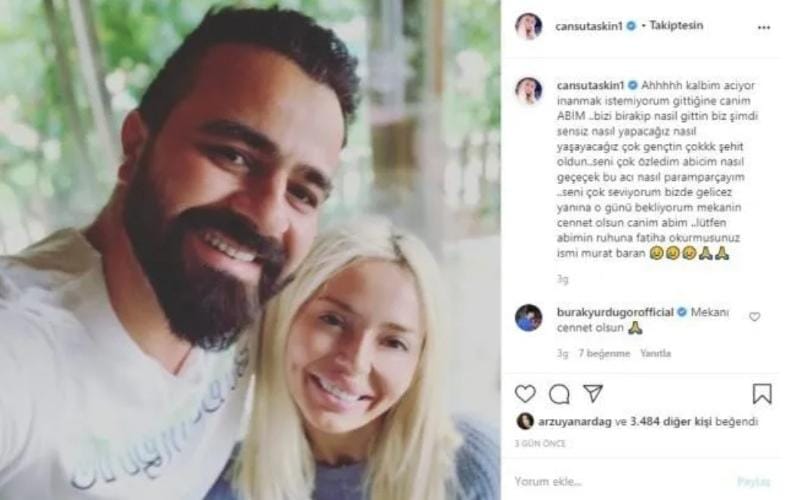 Cansu Taşkın'ın İnstagram Paylaşımı