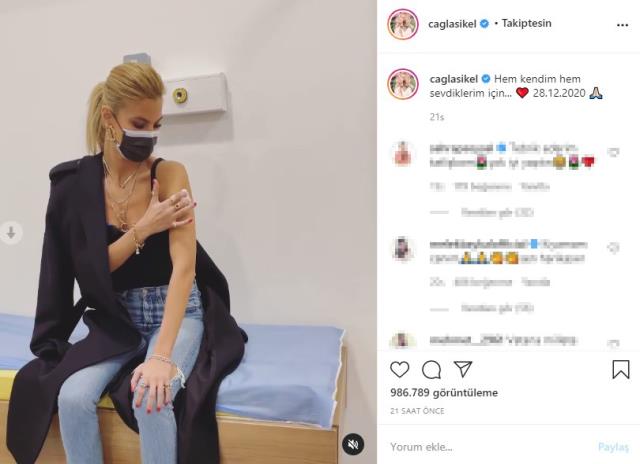 Koronavirüs Aşısı Olan Çağla Şikel Aşıdan Sonra Nasıl Olduğunu Anlattı