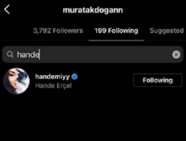 Hande Erçel Murat Akdoğan Instagram